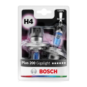 Lampa Halogen H4 BOSCH Plus 200 Gigalight, 6055W, 200 Luminozitate