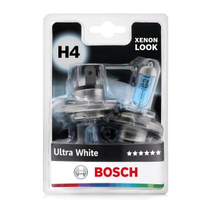 Lampa Halogen H4 Bosch Ultra White, 12V 6055W, 4800K, 2 bucati