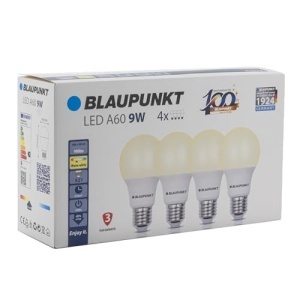 Lampa LED Blaupunkt E27 9W 2700K, Lumina Calda, 4 Bucati - Img 3