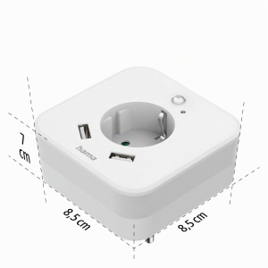 Lampa LED cu senzor de miscare Hama, 2x USB A, 3000K, 0.3W - Img 7
