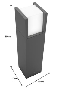 Lampa LED de exterior Philips Arbour, 6W, 2700K, culoare antracit - Img 8