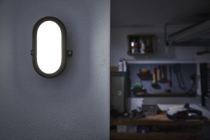 Lampa LED de perete Osram 11W, 840 lm, IP54, neagra - Img 2