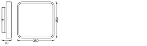 Lampa LED de perete OSRAM SMART Orbis, 28W, 1700lm, Alb - Img 3