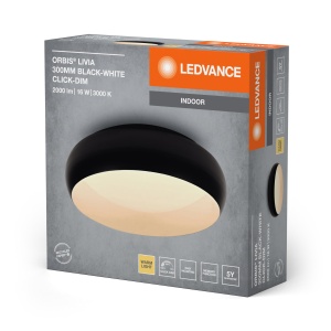 Lampa LED de tavan LEDVANCE ORBIS Livia, 16W, 1000lm, negru-alb, dimabila - Img 4