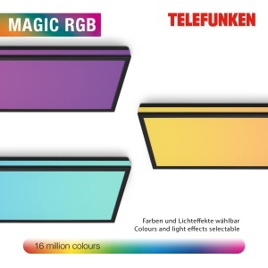 Lampa LED de tavan TELEFUNKEN RGBIC Magic, 24W, Negru - Img 5