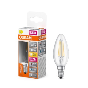 Lampa LED dimmbara Osram Superstar E14, 470 Lumen, 2700K, Filament