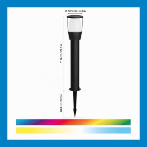 Lampa LED Exterioara WiZ Elpas, Dimmabila, 16 Milioane Culori, Neagra - Img 2