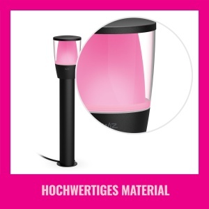 Lampa LED Exterioara WiZ Elpas, Dimmabila, 16 Milioane Culori, Neagra - Img 12