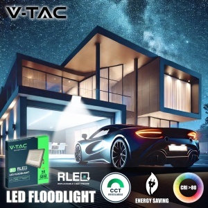 Lampa LED Exterior V-TAC 50W, 5000 Lumen, IP65, CCT 3-in-1 - Img 2