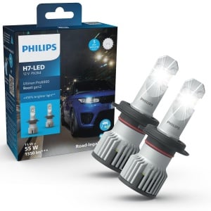 Lampa LED H7 Philips Ultinon Pro6000 Boost, 450 luminozitate, 5800K