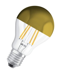 Lampa LED OSRAM E27, 7W, Culoare Aurie, 2700K, Inlocuire 50W - Img 2