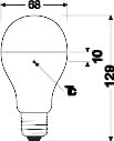 Lampa LED Osram Star Classic A150, E27, 2452 Lumen, 4000K, mat - Img 2