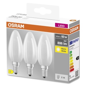 Lampa LED Osram Star E14, 806 Lumen, 2700K, 3 bucati - Img 3