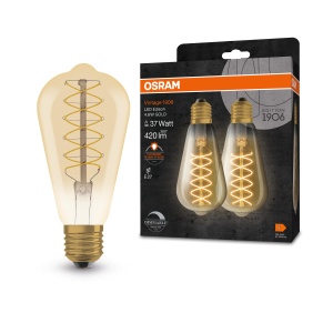 Lampa LED Osram Vintage 1906, 4,8W, 420lm, dimabila, E27