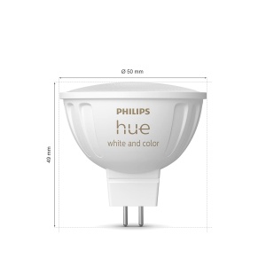 Lampa LED Philips Hue MR16, dimabila, 16 milioane de culori, ambientala - Img 9