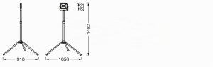 Lampa LED portabila LEDVANCE cu stativ pliabil, 30W, 6500K, gri inchis - Img 5