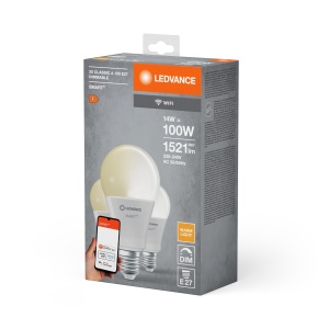 Lampa LED Smarte LEDVANCE E27, Dimmabila, 2700K, 3 bucati - Img 5