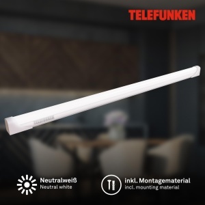Lampa LED sub mobilier TELEFUNKEN, 8W, 800 Lumen, 57,4 cm, Alb - Img 2