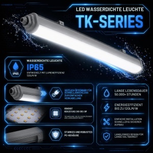 Lampa LED V-TAC TK-Series 120 cm 36W IP65, 4320 Lumen, Neutral Alb 4000K - Img 3