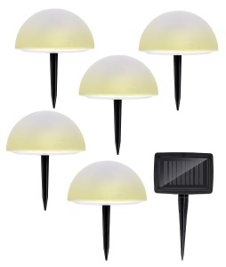 Lampa solara de gradina Grundig cu suport pentru pamant, lumina RGB si calda, IP44