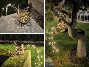 Lampa solara decorativa Beper P207ILO002, 36 LED, 80 cm, IP44 - Img 3