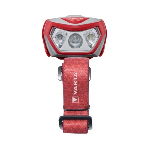 Lanterna frontala VARTA Outdoor Sports H20 Pro, 200 lumeni, 52 ore autonomie, rosie