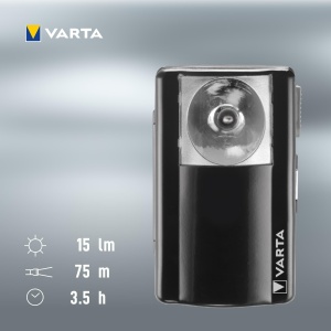 Lanterna LED VARTA Palm Light, 75m, cu clip de prindere, metalica - Img 8