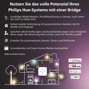 Lanterne LED Philips Hue Festavia, 250 Mini LED-uri, 20 m, Alb si Culoare - Img 9