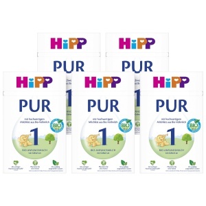 Laptele praf HiPP 1 PUR 500g, cu lapte bio, fara palmier, vitamine esentiale