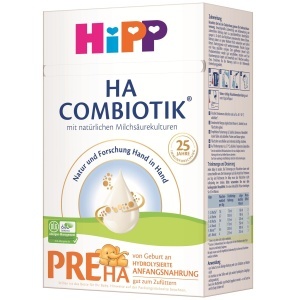 Laptele praf HiPP PRE HA Combiotik 4 x 600g pentru bebelusi cu sistem imunitar sensibil - Img 2