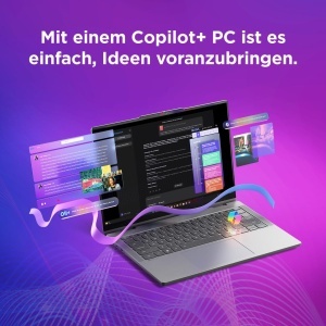 Laptop 2-in-1 Lenovo IdeaPad 5i, 15.3 Touch, Intel Core Ultra 7, 16GB RAM, 1TB SSD, Gri - Img 7