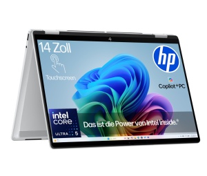 Laptop 2in1 HP OmniBook X Flip 14 Intel Core Ultra 16GB 512GB SSD Argintiu