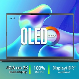 Laptop Acer Aspire 16 AI OLED A16-52M-70AJ, 32GB RAM, 1TB SSD, gri - Img 2