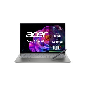 Laptop Acer Swift 16 AI OLED SF16-71T-993G, 16 OLED 120Hz, 32GB RAM, 1TB SSD