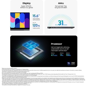 Laptop Convertible Samsung Galaxy Book5 360, Intel Core Ultra 7, 16GB RAM, 512GB, Gri - Img 4