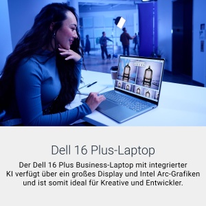Laptop Dell 16 Plus DB16250, Intel Core Ultra 7, 16GB RAM, SSD 512GB, Ice Blue - Img 2