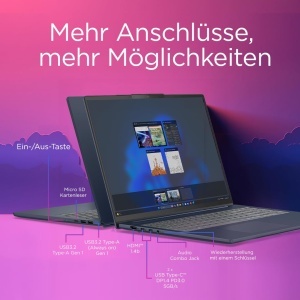 Laptop Lenovo IdeaPad Slim 5i Intel Core Ultra 9 16 WUXGA 32GB RAM 1TB SSD Cosmic Blau - Img 6
