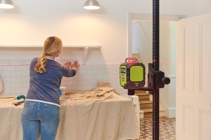 Laser 360 Ryobi RB360RLL, 20 m, auto-nivelare, cu husa si baterii - Img 4