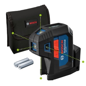 Laser cu 5 puncte Bosch Professional GPL 5 G, laser verde, raza de actiune 30 m
