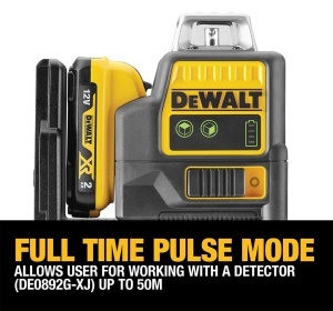 Laser cu linii verzi Dewalt DCE0811D1G 108V auto-nivelare IP65 cu accesorii - Img 7