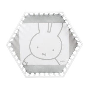 Laufgitter roba hexagonal alb cu inaltime reglabila si roti design miffyr - Img 3