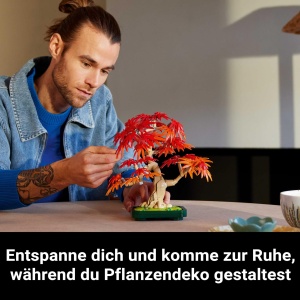 LEGO Botanicals 10348 Bonsai Japonez cu Frunze Rosii si Portocalii Set DIY pentru Adulti - Img 3