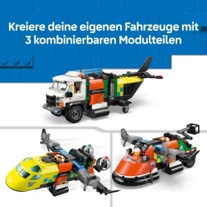 LEGO City Set 60505 cu Avion Vehicul de Intretinere si Aeroglisor 990 Piese - Img 6