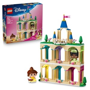 LEGO Disney Princess 43291 Castelul Mini-Printeselor Belle si Tiana 3 Etaje 358 Piese