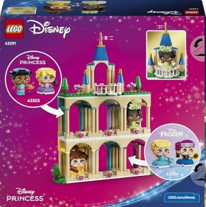 LEGO Disney Princess 43291 Castelul Mini-Printeselor Belle si Tiana 3 Etaje 358 Piese - Img 11