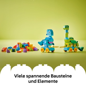 LEGO DUPLO 10451 Set 3-in-1 Dinos pe Roti 108 Piese pentru Copii 3 Ani - Img 5