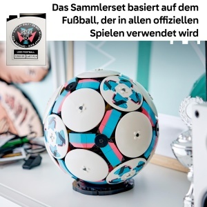 LEGO Editions 43019 Model 3D Minge Fotbal cu Mini Stadion Interactiv 1498 Piese - Img 3