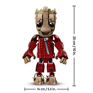 LEGO Groot 76341 Ravager Outfit Figurina Super Erou 604 Piese pentru Copii si Fani Marvel - Img 7
