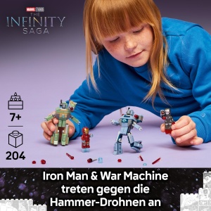 LEGO Marvel Iron Man War Machine 76320 Set Supereroi cu Drone Hammer - Img 2