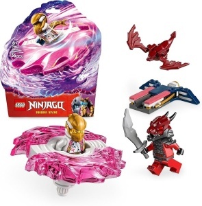 LEGO NINJAGO Spinjitzu Spinjitzu al dragonului Sora - Jucarie ninja de actiune cu 2 minifigurine - Set de joc mic pentru copii